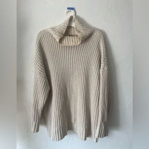 Aerie Cream Turtleneck Sweater